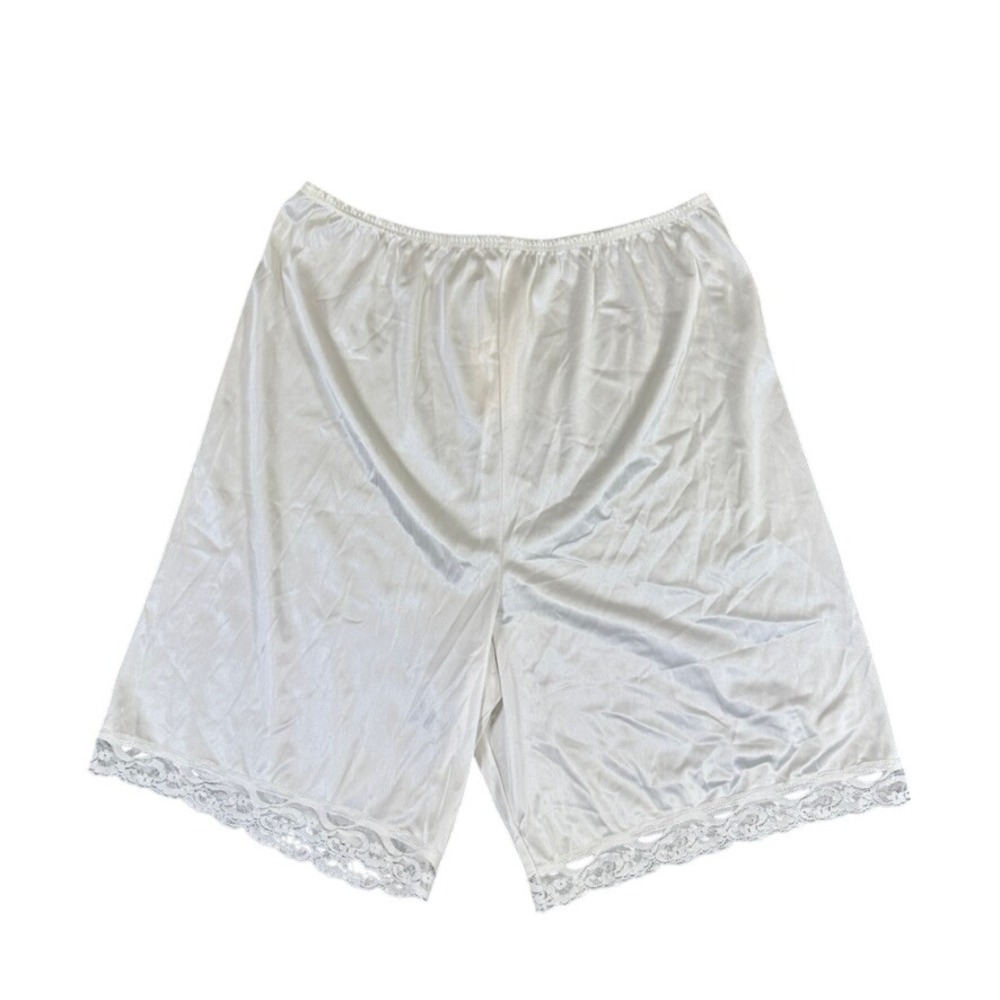 NWT Vintage Vanity Fair Glisanda White Satin Tricot Half Slip Antron III XL USA